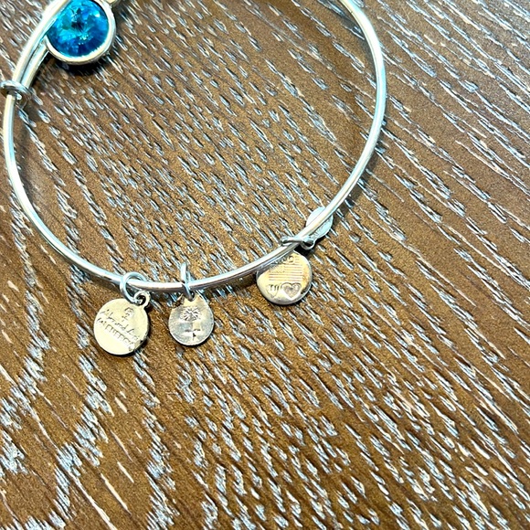 Alex and Ani Aquamarine (March) Birthstone Bracelet (Retired) - Picture 3 of 3